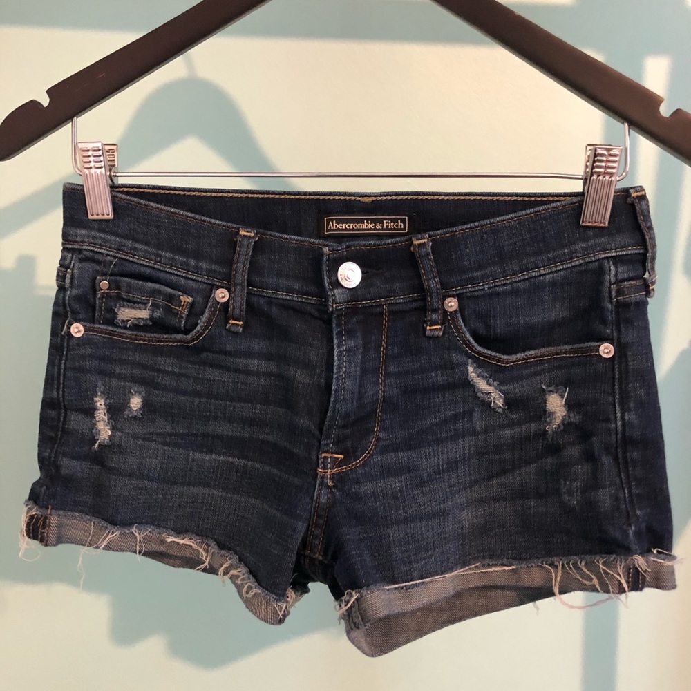 abercrombie denim shorts